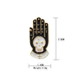 Dust Skeleton Hand Pin Brooch